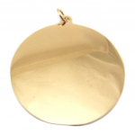 Les Tr&eacute;sors De Lily [P7772] - roosast kullast  Round Medal  terasest disainerripats (kohandatav) - 4 mm Heleroosa