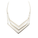 Dolce Vita [Q7817] - Collier Cr&eacute;ateur 'Antica' argent&eacute; - 80x60 mm h&otilde;be