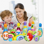 Minikeeglim&auml;ngukomplekt l&otilde;bus siseruumides vanemale-lapsele