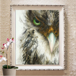 5D isetehtud teemantmaal Ristpistes ruudukujuline teemantlumi t&auml;ispuur Looduslik maastik Teemanttikandid Full Round 20X30CM