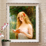 5D teemantmaal, t&auml;ispuuritud teemanttikandid, pilt kivist k&auml;sitsi valmistatud kodukaunistusest Full Round 20X30CM