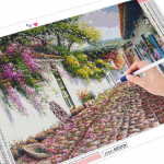 T&auml;isruudukujuline teemantmaaling maastiku aiakomplektid 5D teemanttikandid t&auml;navamosaiik kodukaunistamise kunst Full Round 20X30CM