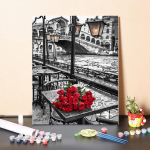 Kodukaunistus Digitaalne &otilde;limaal L&otilde;uend DIY Painting numbrite j&auml;rgi &Otilde;limaal Art 40x50cm no frame