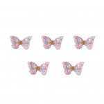 5 tk / kott Nail Sequin Shake Freely 3D Resin Resin Butterfly k&uuml;&uuml;nte s&auml;rakomplektid k&uuml;&uuml;ntele F