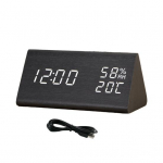 H&auml;&auml;ljuhtimisega &auml;ratuskell Energias&auml;&auml;stlik ABS selge ekraaniga multifunktsionaalne lauakell kodu jaoks