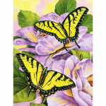 Uus 5D DIY Teemantmaal Liblikad Teemanttikandid Lilled Ristpistes T&auml;is&uuml;mmargune puur Kodukaunistus K&auml;sitsi Kunst Kingitus Full Round 20x30CM