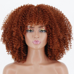 MERISIHAIR s&uuml;nteetilised l&uuml;hikesed Afro krussis lokkis parukad naistele Aafrika cosplay parukad Blond pruun k&otilde;rge temperatuuriga kiust parukas 12inches