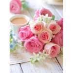 DIY 5D roosilill teemantmaal kivikivist kunstpilt ristpiste komplekt t&auml;ielik teemanttikandid kingitus mosaiikkaunistus Full Round 20x30CM