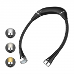 Kaela lugemisvalgusti kokkupandav USB-laetav LED-raamatuvalgusti 3 valgusrežiimiga kaela kallistusvalgustid must