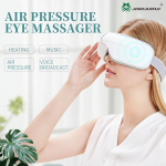 Jinkairui silmamassaažiseade, soojendav &otilde;hk, kokkusurumine muusika, silmahooldus, juhtmevaba masseerija, leevendab silmade v&auml;simust, parandab und Suurep&auml;rane kingiidee