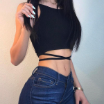 Suvised k&auml;rbitud topid Blusa naiste varrukateta seksikas sidemega T-s&auml;rk, moodne, must pitsiline, tumblri naiste topp S must