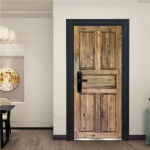 3D-tapeet, isekleepuv uksesein, eemaldatav vin&uuml;&uuml;list kodukaunistus, kunstikleebis Puidust maastik Seinaplakat Kleebised Porte deursticker 90x200cm