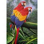 Isetegija 5d teemantmaal T&auml;isringi puur Papagoi kleebis Mosaiik Ristpistes Loom Tikand Lind Kodukaunistus Seinakunst Kingitus Full Round 60x90CM