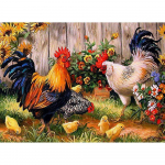 5D DIY Teemantmaaling Kaks kukke Teemanttikandid T&auml;ismosaiigikomplektid Ristpistes Kodukaunistus K&auml;sitsi valmistatud kingitused Round 20x30cm