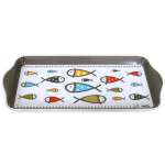 Les Tr&eacute;sors De Lily [A0220] - Melamiinist koogialus  Fish - The Sea  kirju taupe - 30. 5x15 cm NA mitmev&auml;rviline