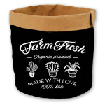 Les Tr&eacute;sors De Lily [R2253] - 'Farm Fresh' must pruun paberist istutusmasin - 23x22 cm must
