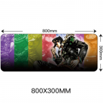 80x30 cm suur m&auml;nguhiirepadi lukustusserv Anime arvuti kummist hiirematt JOJO Bizarre Adventure jaoks 31,49x11,81 L