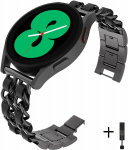 YurKem 20mm 22mm rihm Samsung Galaxy Watch 4 3 5 pro 45mm Active 2 Gear s3 luksuslik nahk+metallist k&auml;ev&otilde;ru Huawei kella GT/2//3 rihm 20mm watch band
