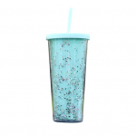 24OZ/710 ml lainelise servaga joogitass, suure mahutavusega keskkonnas&otilde;bralik mahla vesi kohvikruusi pudel sinine