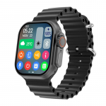 2023. aasta uus nutikell korpuse temperatuuriga Ultra Series 8 NFC nutikell, juhtmeta laadimine Bluetoothiga helistamine meestele ocean zone must