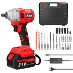 Majapidamises 2in1 21 V elektriline puur Elektriline mutriv&otilde;tme komplekt P&ouml;&ouml;rlemisviisid Reguleerimine Suur p&ouml;&ouml;rdemoment V&otilde;imsus 1pcs battery EU Plug