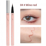 &Uuml;li&otilde;huke veekindel vedel silmapliiats Korea meik naistele Quick Dry Smooth Eye Liner kauakestev alumine ripsmepliiats Kosmeetika 04 # Wine red
