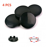 58mm/ 53mm must ABS autoratta keskosa rummukatted Dekoratiivne kate 4 tk.