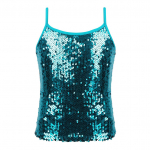 Lastele t&uuml;drukutele l&auml;ikivad litrid Camisole Tank Top dž&auml;ssi kaasaegse tantsu v&otilde;istluse jaoks, spagetid rihmadega vest 9-10 Years