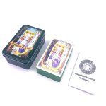 Tarom&auml;ng Kaardim&auml;ng Waite Iron Box Tarot &Uuml;likond Kaardilauam&auml;ng Pronks Oracle Card Party Mitme m&auml;ngijaga vabaajam&auml;ng 10*6*4cm gray