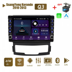 SsangYong Korando 2010-2013 jaoks koos nupunupuga Android autoraadio multimeediumipleier Navigatsioon stereo GPS 2 Din Carplay 2+32GB 1+16GB