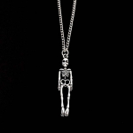 Isiksus Metal Skeleton Skull Kaelakee Meestele Naiste Halloween Kingitus Kaelakee Peoehted