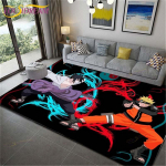 Anime Naruto libisemiskindlad vaibad elutuppa Mugav vaip Pehme p&otilde;randamatt Magamistoa vaibad Matiala Vaibad kodu Suur karvane matt 100cm x 120cm
