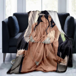 Seksikad Anime T&uuml;drukud Albedo Pin Up Girl Tekk Kaunitar Flanell Soe Tekk T&auml;iskasvanutele 3D Prinditud Kattekett Mees Koobas Diivan Telkimise Sisustus 75x90cm