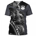 Suvine vintage meeste T-s&auml;rk Isikup&auml;rastatud nimega mehaanik 3D k&otilde;ikjal prinditud topid 5xl meeste T-s&auml;rgid Street Tee vabaaja spordi T-s&auml;rk S