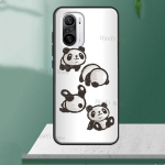 Cartoon Panda mobiiltelefoni &uuml;mbris Xiaomi 11T Pro Mi 11 Lite Ultra kate jaoks POCO M3 M4 Pro F3 X3 NFC jaoks Mi 9