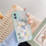 UUS Fashion Pretty Flowers &uuml;mbris iPhone'ile 13 12 11 Pro Max 7 8 Plus X XR XS Max SE 2020 luksuslik v&auml;rviline paks &auml;&auml;riskate iPhone 6