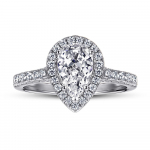 Bague Ringen Classic Real 1,5 Carats D Color Moissanite Diamond abielus&otilde;rmused naistele 100% 925 Sterling H&otilde;bedane Water Drop Pruudi s&otilde;rmus 1.5ct US No.8 valge