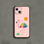 Flamingo Bird telefoni&uuml;mbris iPhone'ile Samsung Galaxy Redmi Xiaomi Oppo OnePlus Note SA 7 8 9 10 11 12 13 14 20 21 22 23 53 54 Pro Max Plus Ultra iPhone 6 or 6S