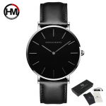 Hannah Martin meeste kvartskellad 30M veekindel moebr&auml;nd Sport vabaajakellad Unisex k&auml;ekell meestele vabaaja nahast k&auml;ekell