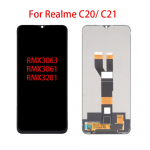 LCD-ekraan Oppo Realme C20 C21 RMX3063 RMX3061 jaoks LCD-ekraan Puuteekraani digitisaator T&auml;ielik komplekt Asendus For Realme C21 must