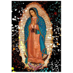 DIY teemantmaal Abstraktne Religioosne Guadalupe Mehhiko Daam 5D Teemanttikandid Mosaiik Ristpistes Kodukaunistus Full Round 60x80CM