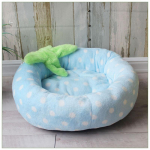 Lemmikloomakoerte kenneli pehme &uuml;mmargune lamamistool v&auml;ikestele keskmistele koertele magamispadi, soe kassipesa kutsikakorv Chihuahua kaisu diivan Diameter 40CM sinine