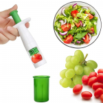 Loominguline viinamarja-tomatil&otilde;ikur V&auml;ike puuviljal&otilde;hkuja T&ouml;&ouml;riistad k&ouml;&ouml;gi salatite k&uuml;psetamiseks Toiduvalmistamise tarvikud K&auml;sitsi l&otilde;igatud vidin 1PC