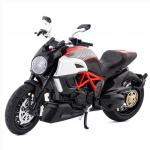 1/12 Scale Ducati Diavel Carbon Red Diecast S&otilde;idukid, Kollektsioneeritavad Hobid Mootorrattamudelid Heli ja valgusega m&auml;nguasjad lastele T&auml;iskasvanutele S&uuml;nnip&auml;evakingitus 1/12-18x8.5x4 cm punane