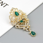 Retro pross naiste natsionalistide partei ehetele, antiikkuldne mitmev&auml;rviline kristallpruut 2023 punane