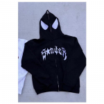 Y2k Emo naiste t&auml;navar&otilde;ivad kapuuts Spider Punk t&otilde;mblukuga kapuutsid Graafiline &uuml;lisuur kampsun gooti Harajuku Kpop Alt Meeste riided XL