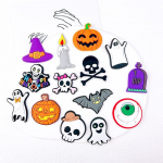 Isetegija Halloweeni k&otilde;rvitsa pehme plaaster pross juukseaksessuaari k&uuml;lmkapi kleebiste materjali komplekt 14PCS