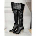 Seksikad naiste saapad &otilde;hukesed k&otilde;rge kontsaga saapad T&otilde;mblukuga terava ninaga naiste kingad Plus Szie talvekingad 34 must