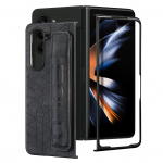 Kukkumisvastane randmepaela hoidja nahk&uuml;mbris Samsung Galaxy Z Fold 5 Fold3 Fold5 Fold4 Fold 4 3 3 5G S Pen Slot mobiiltelefonide &uuml;mbristele for Samsung Z Fold 4 must