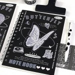 Vintage m&auml;rkmik armas multikas kassikutsikas m&auml;his Kawaii &otilde;pilaste v&auml;ljal&otilde;igete album A5 horisontaaljoon suur p&auml;evik Tagasi kooli